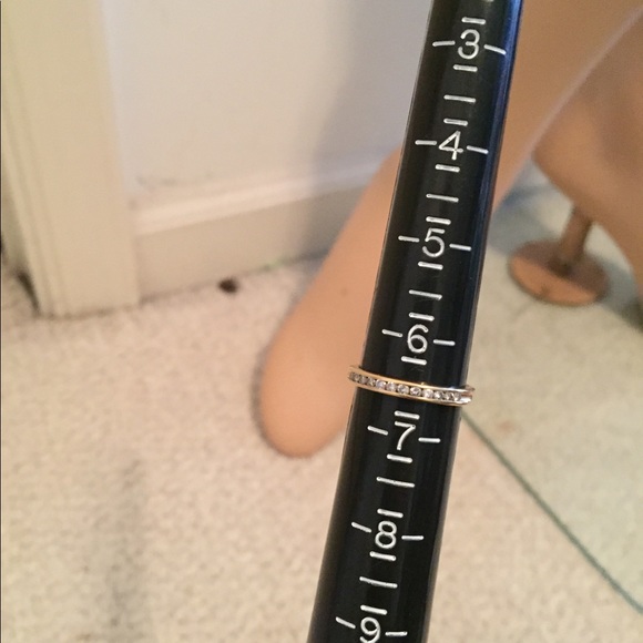 14k diamond channel set eternity band - Picture 5 of 11